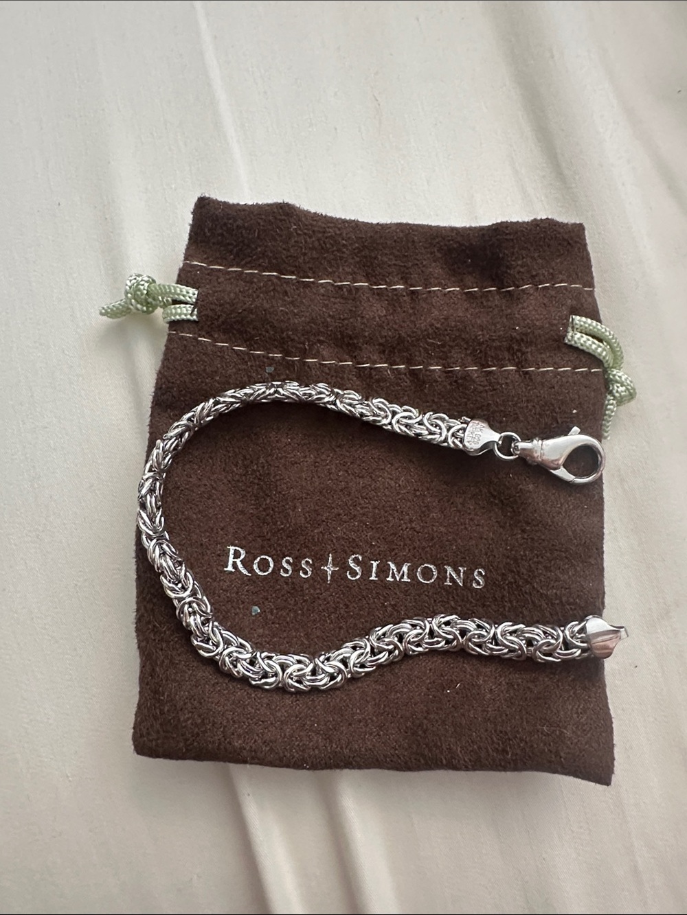 Ross-Simons Silver Byzantine Rope Bracelet